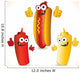 Funny hot dog and friends Wall Decal