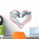 Dolphin in Love Wall Decal