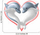 Dolphin in Love Wall Decal