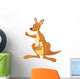 Kangaroo and Joey Wall Decal