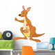 Kangaroo and Joey Wall Decal