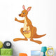 Kangaroo and Joey Wall Decal