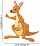 Kangaroo and Joey Wall Decal