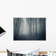 Elegant Forest with Fog Wall Decal