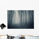 Elegant Forest with Fog Wall Decal