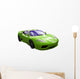 Green italian car Wall Decal