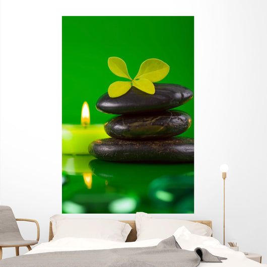 Green Wall Mural