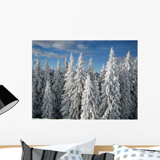 Baume im Winter Wall Decal