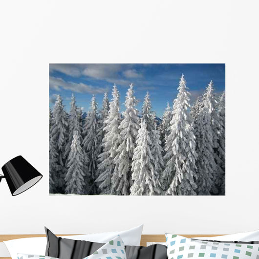 Baume im Winter Wall Decal