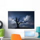 Silhouette of Bare Tree Wall Mural