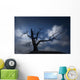 Silhouette of Bare Tree Wall Mural
