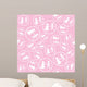 Pink Pattern with White Wall Decal