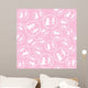 Pink Pattern with White Wall Decal
