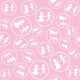Pink Pattern with White Wall Decal