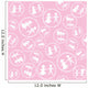 Pink Pattern with White Wall Decal