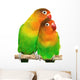 Pair Little Lovebirds Wall Decal