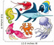 Marine Life Wall Decal Sticker Set