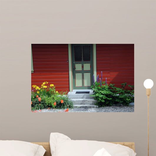 Characteristic Norwegian Doorway Balestrand Wall Mural