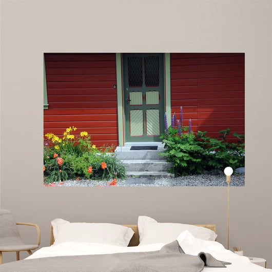 Characteristic Norwegian Doorway Balestrand Wall Mural