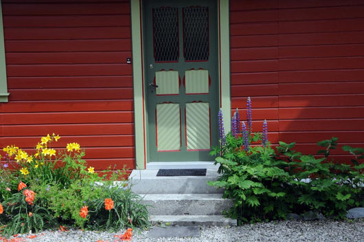 Characteristic Norwegian Doorway Balestrand Wall Mural
