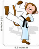 Monkey Karate Wall Decal