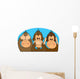 Seespeakhear No Evil Wall Mural