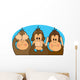 Seespeakhear No Evil Wall Mural