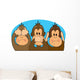 Seespeakhear No Evil Wall Mural