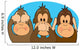 Seespeakhear No Evil Wall Mural