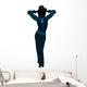 African American Female Jazz Dancer Silhouette Wall Decal