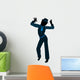 African American Female Jazz Dancer Silhouette Wall Decal