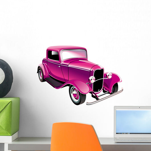Vintage Muscle Car Wall Decal
