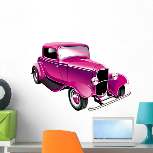 Vintage Muscle Car Wall Decal
