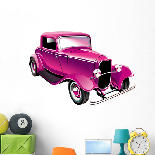 Vintage Muscle Car Wall Decal