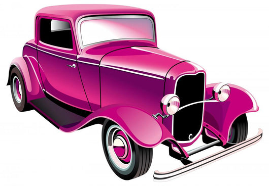 Vintage Muscle Car Wall Decal