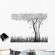 Silhouette Tree with Grass