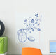 Bottle of perfume with a floral aroma Wall Mural