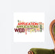 Web Applications Word Collage Wall Decal