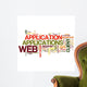 Web Applications Word Collage Wall Decal