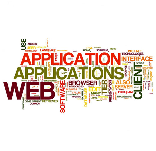 Web Applications Word Collage Wall Decal