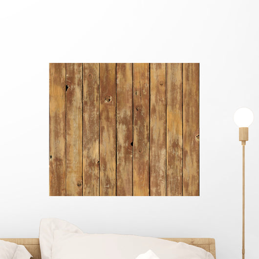 Distressed Vertical Wood Board Wall Decal