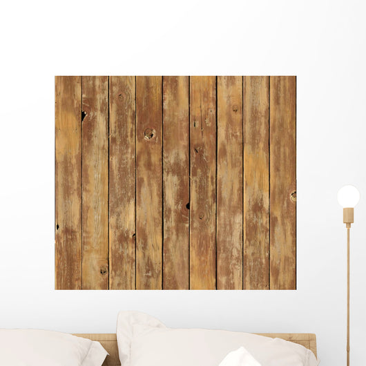 Distressed Vertical Wood Board Wall Decal