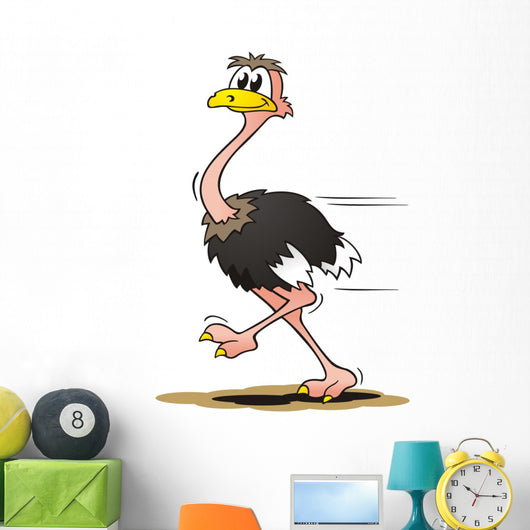 Ostrich Running Wall Decal