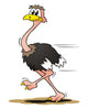 Ostrich Running Wall Decal