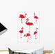 Pink Flamingos Wall Decal