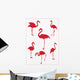 Pink Flamingos Wall Decal