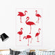 Pink Flamingos Wall Decal