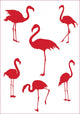 Pink Flamingos Wall Decal