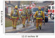 fire fighters heading to a fire Wall Mural