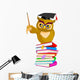 Wise Teacher Owl Wall Decal